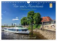 Vorderes Coverbild Vier- und Marschlande Hamburgs grüner Südosten (Wandkalender 2026 DIN A4 quer), CALVENDO Monatskalender