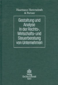 Vorderes Coverbild Gestaltung und Analyse in der Rechts-, Wirtschafts- und Steuerberatung von Unternehmen