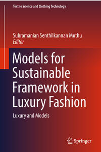 Vorderes Coverbild Models for Sustainable Framework in Luxury Fashion