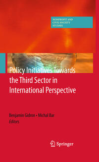 Vorderes Coverbild Policy Initiatives Towards the Third Sector in International Perspective