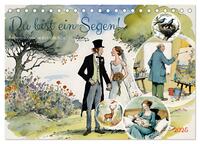 Vorderes Coverbild Du bist ein Segen! Segenswünsche aus der Bibel (Tischkalender 2025 DIN A5 quer), CALVENDO Monatskalender