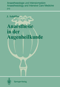 Vorderes Coverbild Anaesthesie in der Augenheilkunde