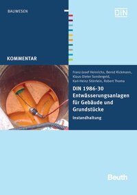 Vorderes Coverbild DIN 1986-30 Entwässerungsanlagen für Gebäude und Grundstücke