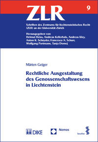 Vorderes Coverbild Rechtliche Ausgestaltung des Genossenschaftswesens in Liechtenstein