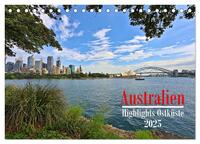 Vorderes Coverbild Australien - Highlights Ostküste (Tischkalender 2025 DIN A5 quer), CALVENDO Monatskalender