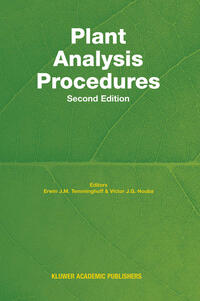 Vorderes Coverbild Plant Analysis Procedures