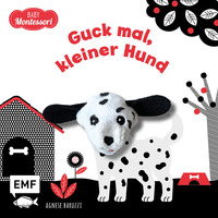 Vorderes Coverbild Kontrastbuch für Babys mit Fingerpuppe: Guck mal, kleiner Hund