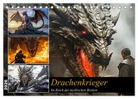 Vorderes Coverbild Drachenkrieger (Tischkalender 2026 DIN A5 quer), CALVENDO Monatskalender