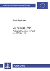 Vorderes Coverbild Der wacklige Thron