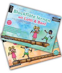 Vorderes Coverbild Blockflöte lernen mit Lotti & Ben – Band 1 + 2 im Set!