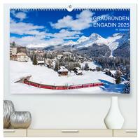 Vorderes Coverbild Graubünden Engadin 2025 (hochwertiger Premium Wandkalender 2025 DIN A2 quer), Kunstdruck in Hochglanz