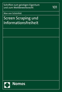 Vorderes Coverbild Screen Scraping und Informationsfreiheit