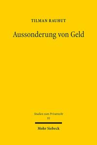 Vorderes Coverbild Aussonderung von Geld