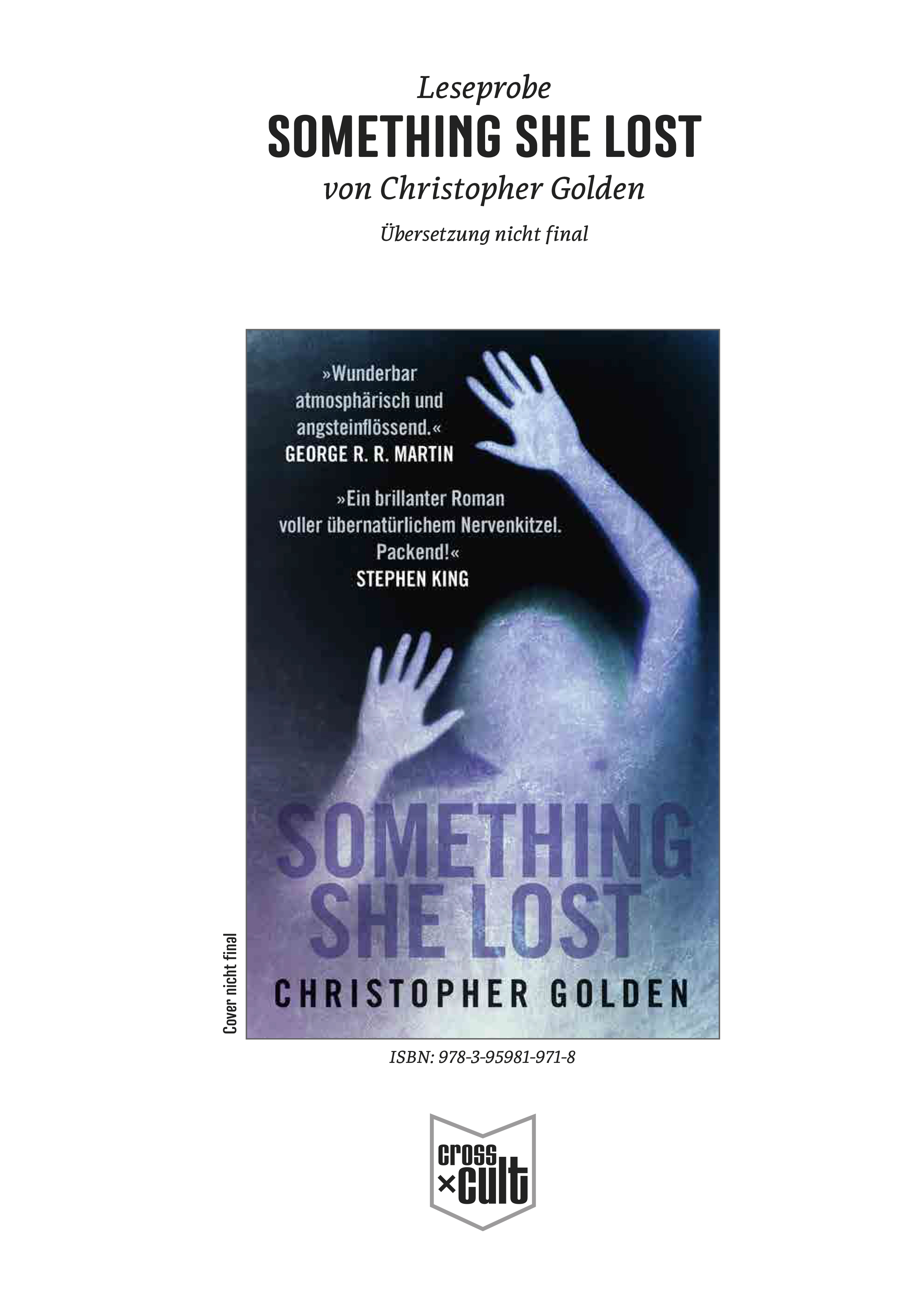 Beispielinhalt (Bild) Something she lost