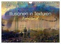 Vorderes Coverbild Illusionen in Texturen, Fotokunst (Wandkalender 2025 DIN A4 quer), CALVENDO Monatskalender