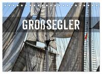 Vorderes Coverbild GROßSEGLER REGATTA (Tischkalender 2025 DIN A5 quer), CALVENDO Monatskalender