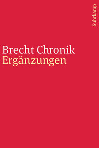 Vorderes Coverbild Brecht Chronik 1898–1956