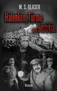 Vorderes Coverbild Halunken, Türme und Justitia