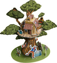 Vorderes Coverbild Herr Wolkes Baumhaus 3D-Puzzle