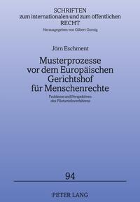 Vorderes Coverbild Musterprozesse vor dem Europäischen Gerichtshof für Menschenrechte