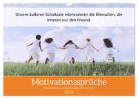 Vorderes Coverbild Motivationssprüche Freundschaft (Wandkalender 2026 DIN A3 quer), CALVENDO Monatskalender