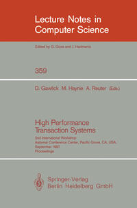 Vorderes Coverbild High Performance Transaction Systems