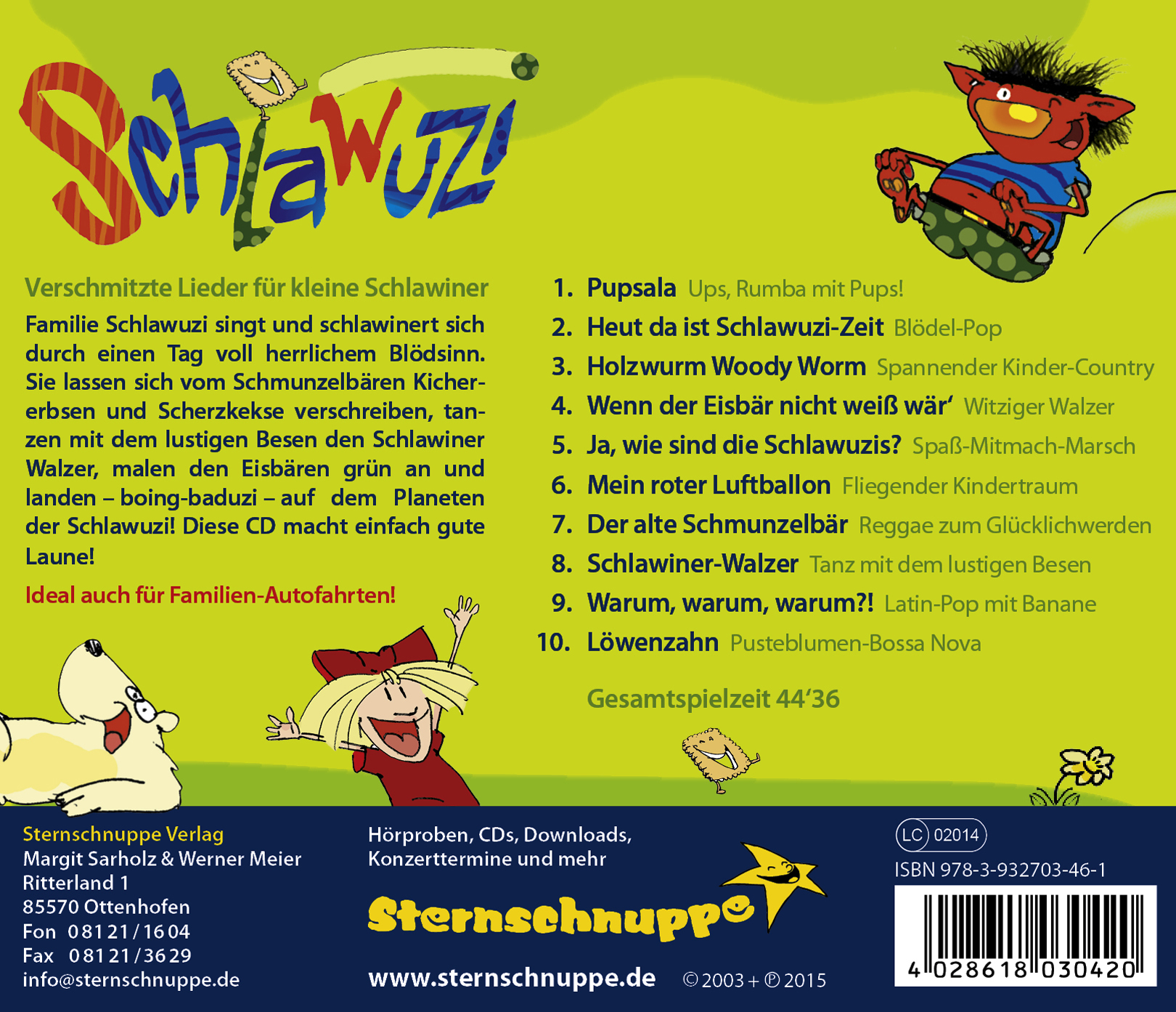 Rückseitencover Schlawuzi