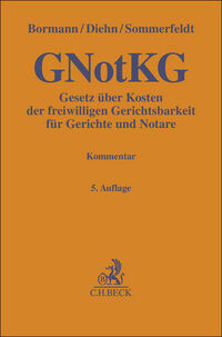 Vorderes Coverbild Gesetz über Kosten der freiwilligen Gerichtsbarkeit für Gerichte und Notare. GNotKG