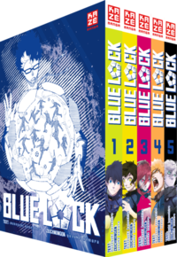 Vorderes Coverbild Blue Lock – Band 1-5 im Sammelschuber