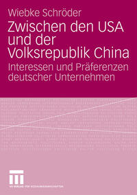 Vorderes Coverbild Zwischen den USA und der Volksrepublik China