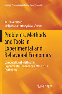 Vorderes Coverbild Problems, Methods and Tools in Experimental and Behavioral Economics