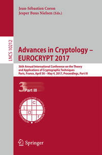 Vorderes Coverbild Advances in Cryptology – EUROCRYPT 2017