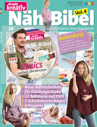Vorderes Coverbild simply kreativ Näh-Bibel Volume 4