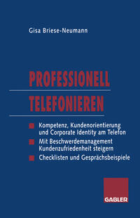 Vorderes Coverbild Professionell Telefonieren