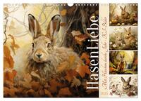 Vorderes Coverbild Hasenliebe (Wandkalender 2025 DIN A3 quer), CALVENDO Monatskalender