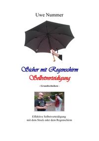 Vorderes Coverbild Sicher mit Regenschirm Selbstverteidigung