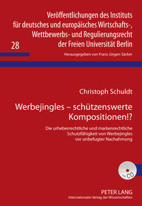 Vorderes Coverbild Werbejingles – schützenswerte Kompositionen!?