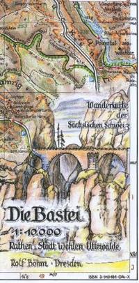 Vorderes Coverbild Die Bastei 1:10000