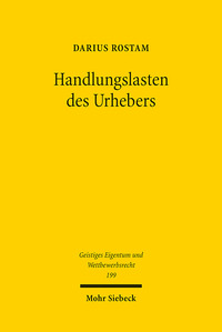 Vorderes Coverbild Handlungslasten des Urhebers