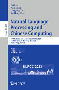 Vorderes Coverbild Natural Language Processing and Chinese Computing