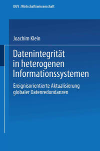 Vorderes Coverbild Datenintegrität in heterogenen Informationssystemen