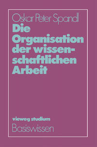 Vorderes Coverbild Die Organisation der wissenschaftlichen Arbeit