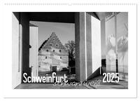 Vorderes Coverbild Schweinfurt schwarzweiß (Wandkalender 2025 DIN A2 quer), CALVENDO Monatskalender