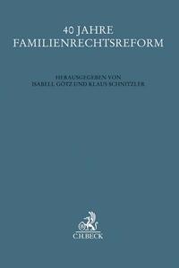 Vorderes Coverbild 40 Jahre Familienrechtsreform