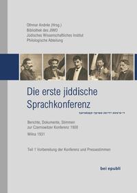 Vorderes Coverbild Die erste jiddische Sprachkonferenz