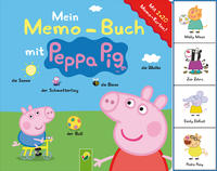 Vorderes Coverbild Mein Memo-Buch mit Peppa Pig. Mit 2 x 20 Memo-Karten