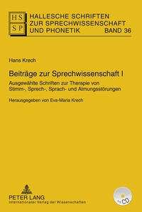 Vorderes Coverbild Beiträge zur Sprechwissenschaft I