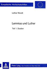 Vorderes Coverbild Lemnius und Luther