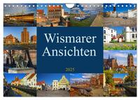Vorderes Coverbild Wismarer Ansichten 2025 (Wandkalender 2025 DIN A4 quer), CALVENDO Monatskalender