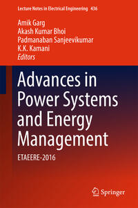 Vorderes Coverbild Advances in Power Systems and Energy Management